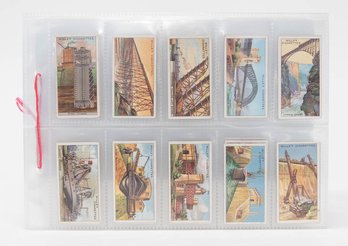 1927 Wills's Engineering Wonders Cigarette Cards 1-50 Complete Set