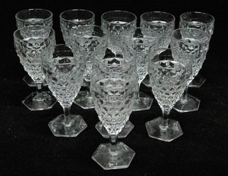 Fostoria American Clear Water Goblets (13)