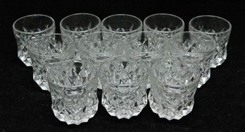 Fostoria American Clear Whiskey Glasses (12)