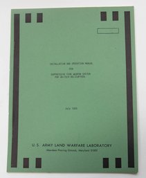 1970 Installation And Operation Manual For Suppressive Fire Weapon System