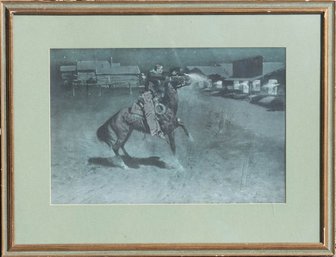 Frederic Remington 'An Argument With The Town Marshal' 'Artist Proof' Print