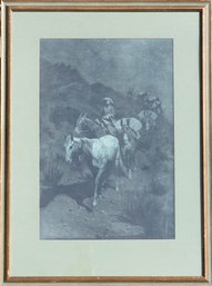 Frederic Remington 'The Bell Mare' 'Artist Proof' Print