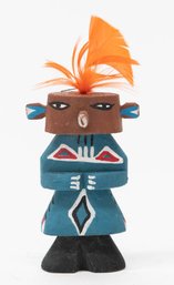 3' Hand Carved And Painted Wood Hopi Kachina Doll