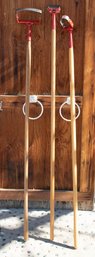 Lot Of 3 Garden Hoes Good Condition