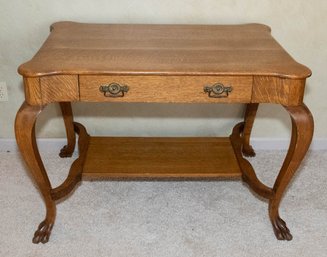 Antique Empire Style Tiger Oak Desk