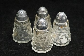 Fostoria American Glass Salt And Pepper Shakers