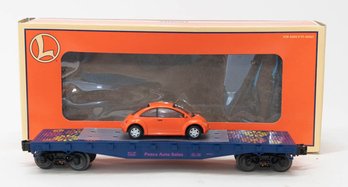 1996 Lionel Flatcar With Volkswagen Bug In Original Box