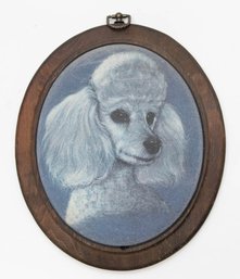 Robert Guzman Forbes Love At First Sight Poodle Frosted Glass On Wood Plaque