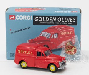 1996 Corgi Golden Oldies Nestle's Morris 1000 Die Cast 1:64 With Box