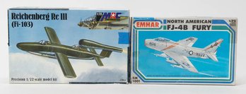 EMHAR North American FJ-4B Fury And MAC Reichenberg Re III Model Kits 1:72 *AS IS*