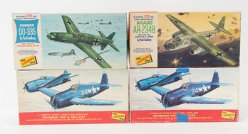 The Lindberg Line Dornier, Grumman F6F-5 Hellcat And Arado Model Kits 1:72 *AS IS*