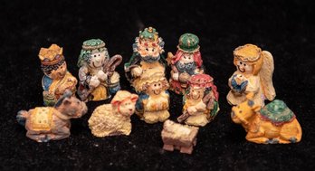 Vintage Giftco. Inc. Miniature Polystone 11pc. Nativity