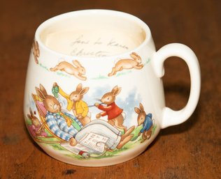 3' Royal Doulton Bunnykins Peter Rabbit Bone China Teacup