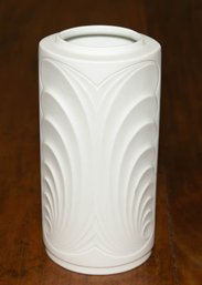 9' Seltmann Weiden White Op Art Bavaria Vase