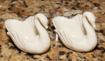 Miniature Lenox Swans Salt Dishes