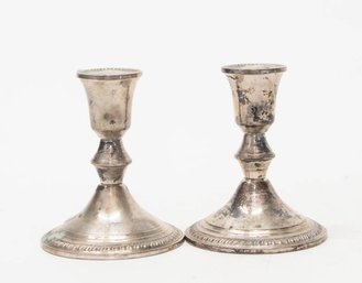 Poole Sterling Weighted Candlesticks 210g/each