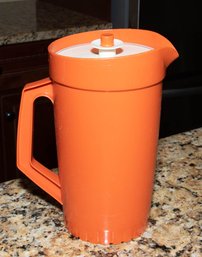 Vintage 1970s Harvest Orange Tupperware Pitcher