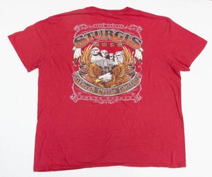 2016 Sturgis 76th Annual Black Hills Rally Red T-shirt Size 2XL