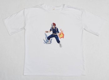 My Hero Academia Anime White T-shirt Size XL