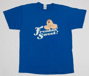 2004 Peter Griffin ' Freakin Sweet!' Blue T-shirt Size Large
