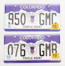 Colorado Purple Heart License Plates