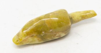 4' Yellow Serpentine Stone Chili Pepper