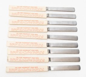 The Capri Monoblock Stainless Steak Knives (9) Italy