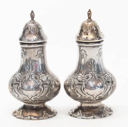 Reed & Barton Francis Sterling Silver Salt And Pepper Shakers 210g