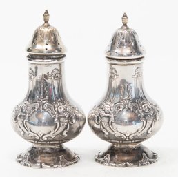 Reed & Barton Francis Sterling Silver Salt And Pepper Shakers 210g