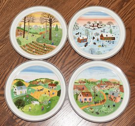 9' Villeroy And Boch The Four Seasons Plates (4)