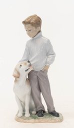 2001 Lladro Privilege ' My Loyal Friend' Porcelain Figurine Made In Spain