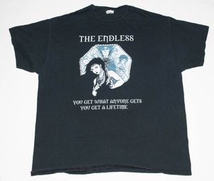The Sandman Comic The Endless ' You Get What Anyone Gets You Get A Lifetime' Front Print Black T-shirt XL