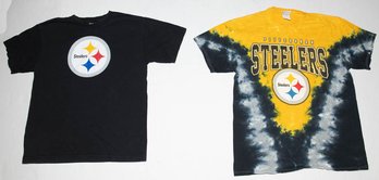 Vintage Pittsburgh Steelers Logo Front Screen T-shirts