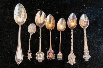 Assortment Of Souvenir Spoons