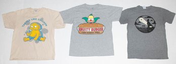 Vintage Simpsons Krusty Burger, Homer As Batman And 2005 Ralph Wiggum T-shirts