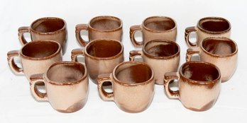 Frankoma Pottery Plainsman Brown Coffee Cups