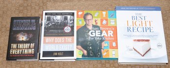 Lot Of Books Including Alton Brown And Cooks Illustrated