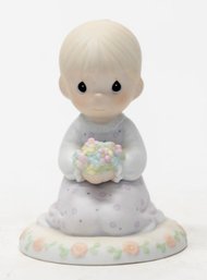 1989 Precious Moments ' Thinking Of You Is What I Really Like To Do' Porcelain Figurine