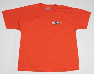 Orange 99XRocks 99.9 FM T-shirt Size XL