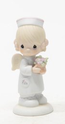 1986 Precious Moments 'angel Of Mercy' Porcelain Figurine