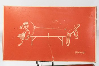 1950s Sportcraft Table Tennis Set In Original Box