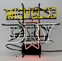 Michelob Dry Neon Bar Sign *WORKS*