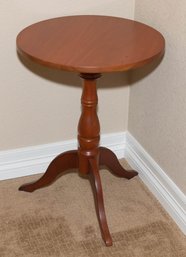 Mahogany Candle Stand Accent Table