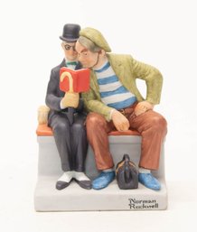 1980 The Danbury Mint Norman Rockwell ' The Interloper' Porcelain Figurine