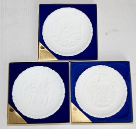 8' Fenton Portrait Of Liberty Plates In Original Boxes (3)