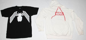 Marvel Mad Engine X-Men Hoodie And Marvel Venom T-shirt Size Medium