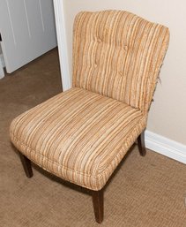 Vintage 1970s Orange Chair With Slip Cover