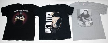 Country Music Concert T-shirts Brantley Gilbert, Dustin Lynch And Gary Allan Size Large