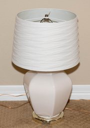 Cream Round Table Lamp