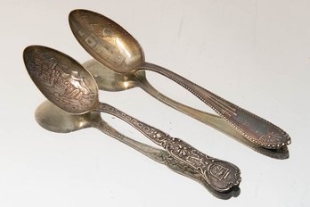 Sterling Silver Souvenir Spoons 34g